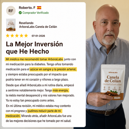Canela de Ceilán con aceite MCT (7200 mg)